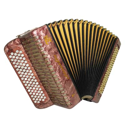Rare Soldanella 5 Row Button Accordion, made in Switzerland, New Straps, Vintage Original Accordeone de Botones, Old Accordian Bajan, 2535 image 2