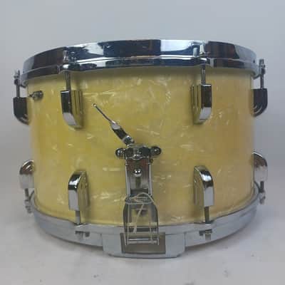 Leedy 8x14"June48 WMP 3Ply Maple/Chrome-Brass Broadway Snare Drum White Marine P image 5