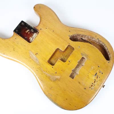 1959 Vintage Fender Precision Bass Pre-CBS Natural Alder ~Killer RELIC~ P-Bass 1950s USA image 9