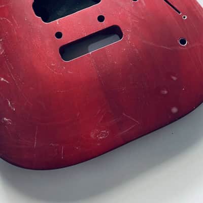 Red DIY HH Guitar Basswood Body image 3