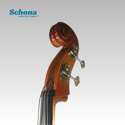 SCHONA SDB-03BE - 4/4 Professional Double Bass Handmade Solid Wood Spruce Top Ebony Fingerboard High-Light Lacquer Maple Back Sides image 6