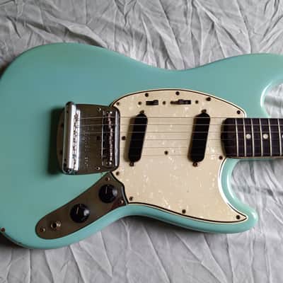 1965 Fender Mustang - Daphne Blue w/Case image 2