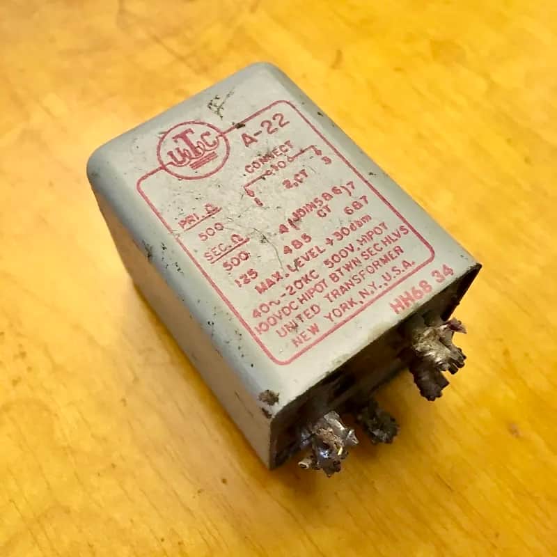 UTC A-22  audio output/ interstage transformer original vintage USA Urei quad eight electrodyne rca image 1