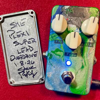 PLEXI SUPERLEAD OVERDRIVE PEDAL with TRUE BYPASS & SUPER BLUE LED by STEVE MCKINLEY ELECTRONICS CUSTOM SHOP *RARE* image 3