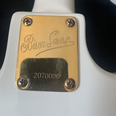 Burns Bison 62 Re-issue  in White, Gold Hardware circa 1992 image 7