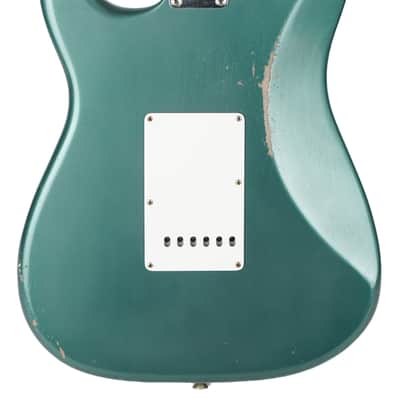 New Fender Custom Shop Andy Hicks Masterbuilt 1960 Stratocaster Journeyman Relic Sherwood Green Metallic Brazilian Rosewood Birdseye Neck image 5