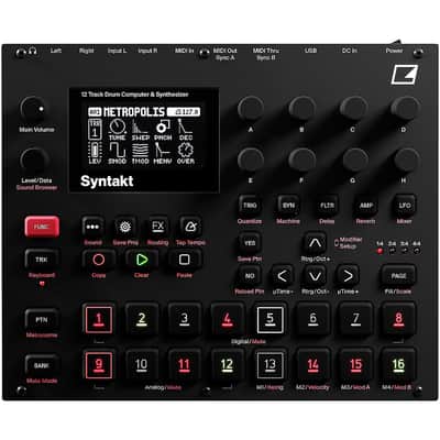 Elektron Syntakt 12-Voice Drum Computer and Synthesizer Regular