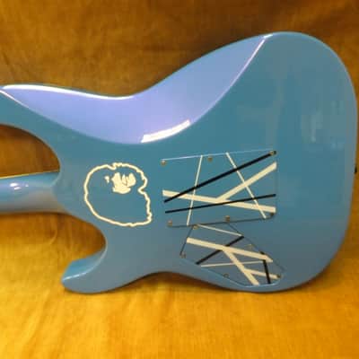 1986 Kramer USA Stagemaster Deluxe Rare Flip Flop Blue Graphic Duncans,Floyd,Exc Free US Shipping! image 8