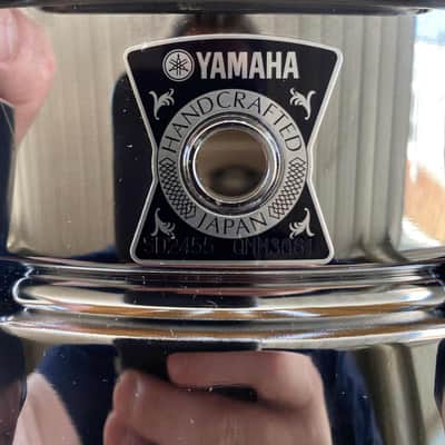 YAMAHA HAND CRAFTED SD-2455 STEEL SNARE DRUM / 14" X 5.5' SHELL / MADE IN JAPAN image 3