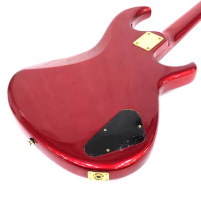 Aria Pro II RSB Deluxe I Lefty 1980s Red & Gold : Left-handed bass image 5