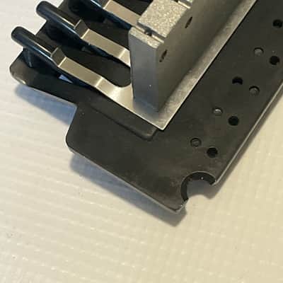 2000's Jackson Dinky Guitars JT-580LP Black Licensed Floyd Rose Tremolo Guitar Bridge image 9