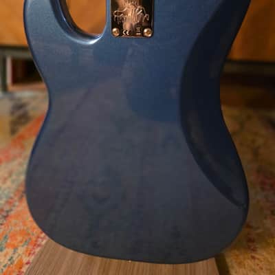 FENDER TONY FRANKLIN ARTIST SERIES P/J FRETLESS 4 STRING BASS LAKE PLACID BLUE WITH CASE- 2020 image 6