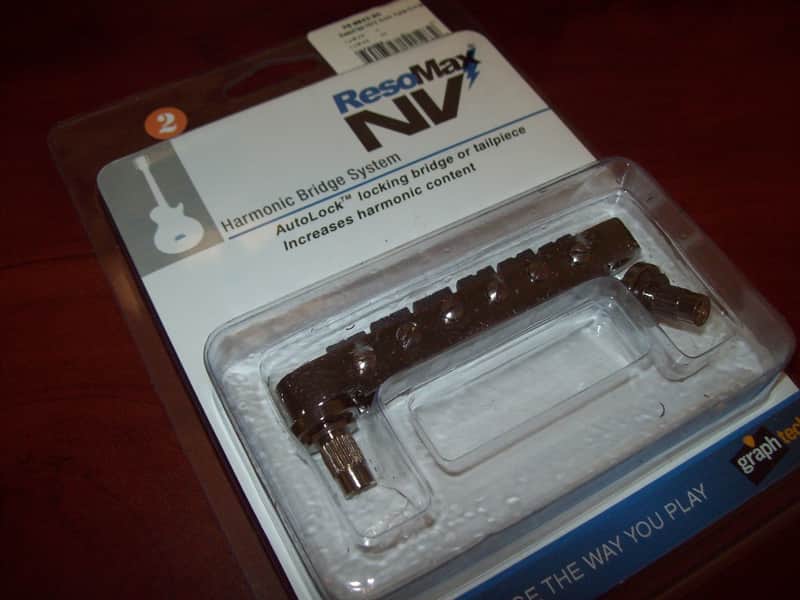 Graph Tech Resomax NV2 4mm Bridge - BLACK NICKEL, PS-8843-BN image 1