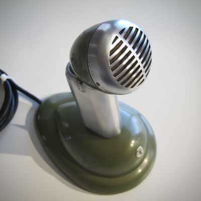 Shure 520-SL High Impedance Microphone Desk Mic Circa-1950s-Chrome & Black` image 11