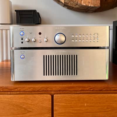 Rotel RC-1580 Pre & RMB-1506 Power Amp - Silver image 1