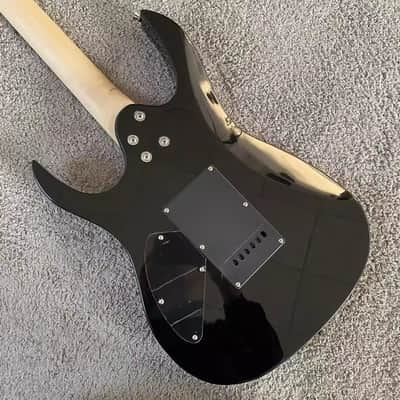 Grey Burst SSH Guitar Tiger Maple Top Basswood Body, Maple Neck image 12