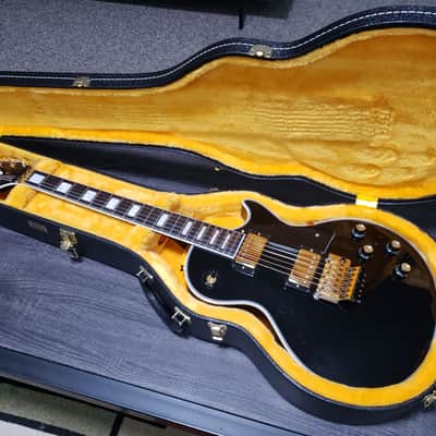 Burny Les Paul Cstom with Floyd Rose 2000's - Black image 10