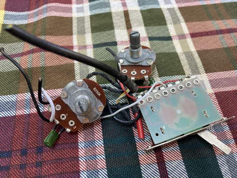 Squier Telecaster Wiring Harness, Full-Size Pots, Switch for Tele Guitars image 1