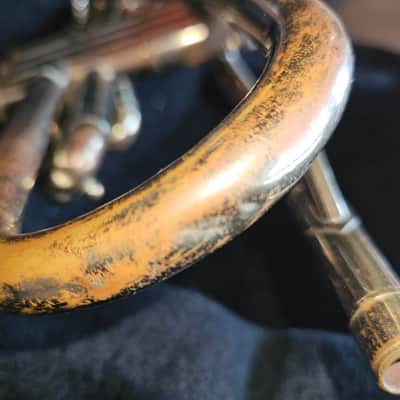 Reynolds Medalist Trumpet, USA, Brass with 7C mouthpiece, case, good condition image 10