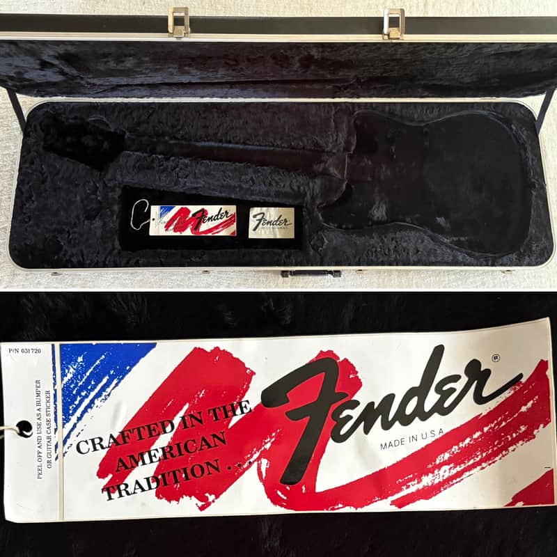 1980’s Fender USA Bullet Bass Hardshell Case + Candy Original Vintage B-34 Deluxe Fits Japan Models image 1