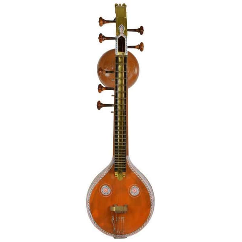 Handmade Saraswati Veena Indian Handmade Sruthi Ekantham Tun Wood Professional Quality image 1