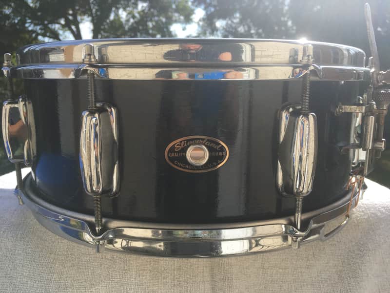 Slingerland 50s Radio King 5.5”x14” Rare Solid Blue Duco Lacquer Snare image 1