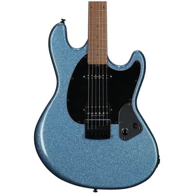 Sterling by Music Man Ryan "Fluff" Bruce StingRay Electric Guitar, Amana Boat Blue image 4