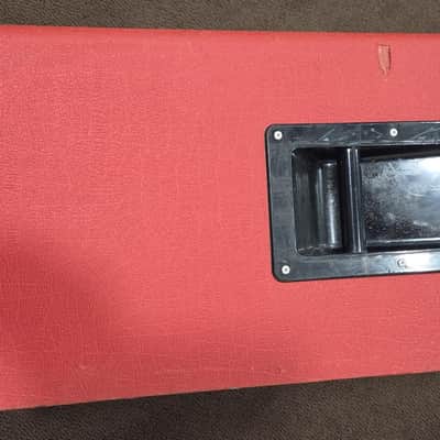 1976 Marshall Rare Red Straight B Checkerboard Cabinet Black Backs image 6