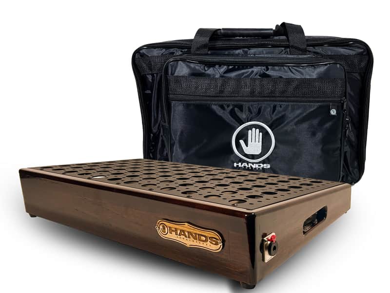 Hands Custom Pedalboard Supreme 32" X 16" with Softcase Luxury Imbuia image 1