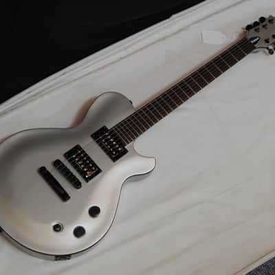 Michael Kelly Patriot Magnum electric guitar w/ Case - Metallic Silver - 25" scale image 2