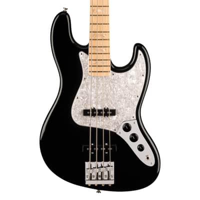 Used Fender USA Geddy Lee Signature Jazz Bass - Black w/Maple FB image 1