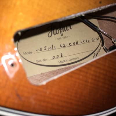 LEFTY LEFT HANDED Höfner Euroburst '62 Beatle Bass image 11