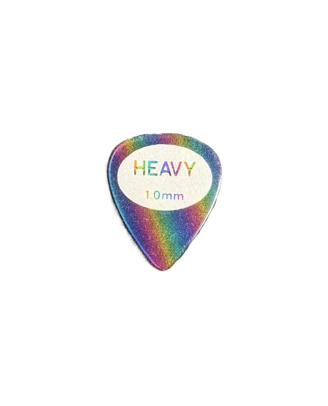 Cool Music Sand Grip Rainbow Picks, Standard 1.0mm Heavy - Custom 10 Pack image 1
