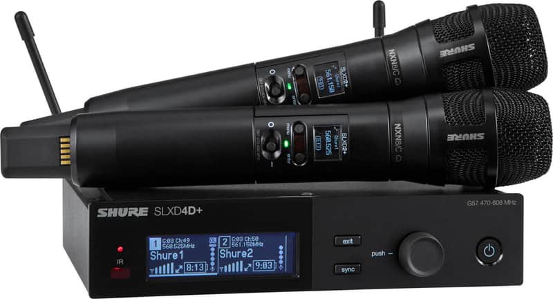 Shure SLXD24D+/N8C Dual Handheld Wireless Microphone System image 1