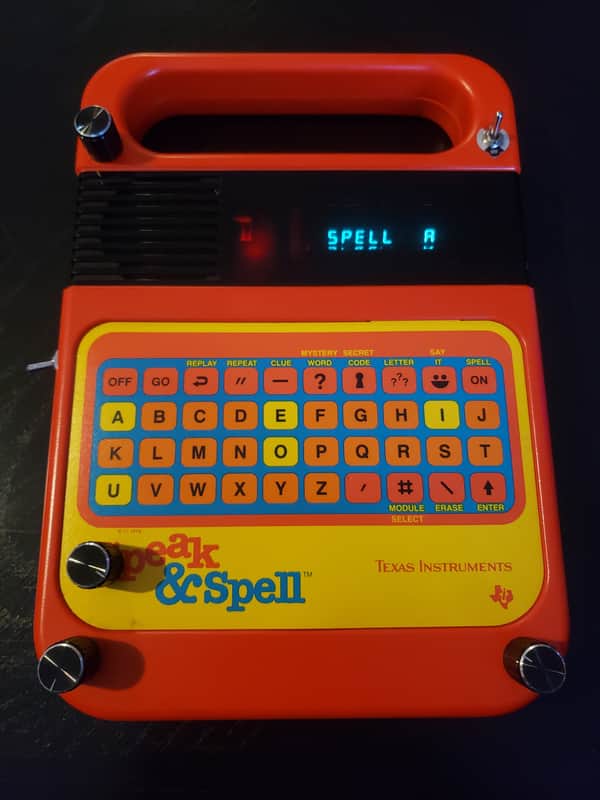 Texas Instruments Speak and Spell LFO + Expansion cart Circuit Bent Glitch noise Spell image 1