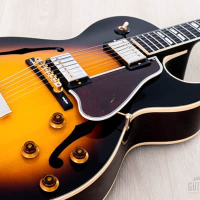 2011 Gibson L-4 CES Master Label Archtop Electric Guitar Vintage Sunburst w/ Case, CoA image 8