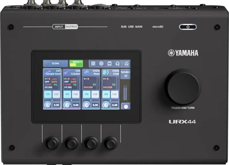 Yamaha URX44 6x4 USB-C Audio Interface (Black) image 1