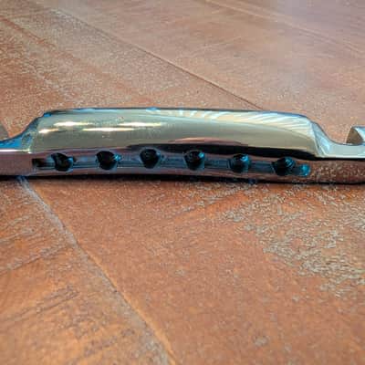 Unbranded Stop Bar Tailpiece With Stud Inserts And Adjusters Vintage Early 1970s Chrome image 9
