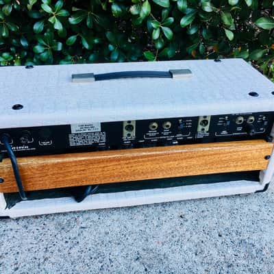 Carvin X100 1985 Custom Albino gator/mahogany image 2