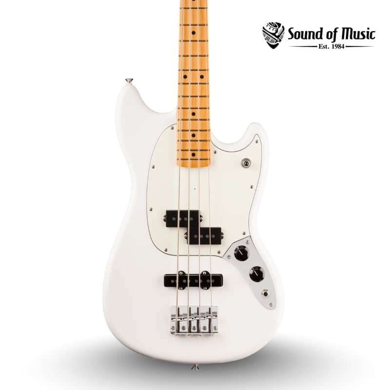 Fender Player II Mustang Bass PJ, Maple Fingerboard - Polar White image 1