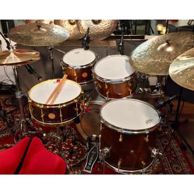 Antonio Drums True Solid Walnut Drum Set - 10x7 / 14x12 / 20x14 image 14