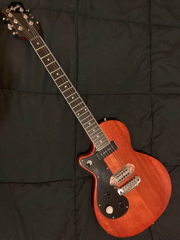 Left Handed Agile Les Paul Junior Ebony Fretboard Lots of Upgrades! image 1
