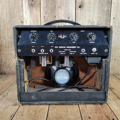 Kay K-504 Amplifier 1960s Cab with Mojotone Princeton Amp Kit Built In 2017 - Black and Creme image 10