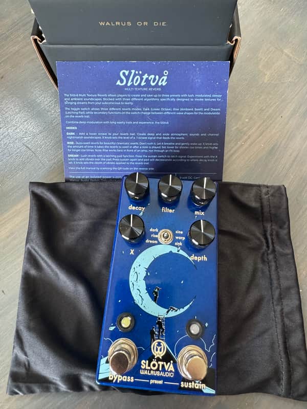 Walrus Audio Slötvå Multi-Texture Reverb 2022 - 2023 - Blue image 1