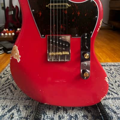 Quint Guitars #07 Jazzcaster - Fiesta Red image 5