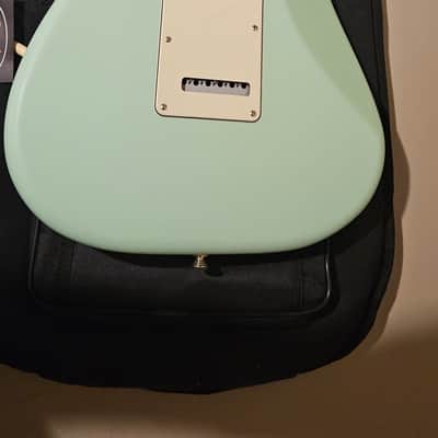 Fender American Performer Stratocaster HSS with Maple Fretboard 2018 - Present - Satin Surf Green image 2