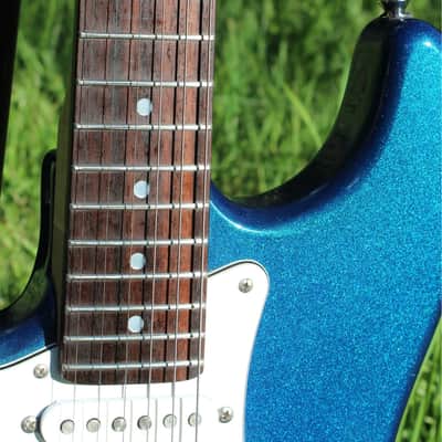 Aria Left Handed STG 2000s - Royal Blue Sparkle image 23