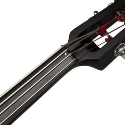 Stagg Electric Upright Stick Double Bass 3/4 Size Red w/ Gig Bag image 2