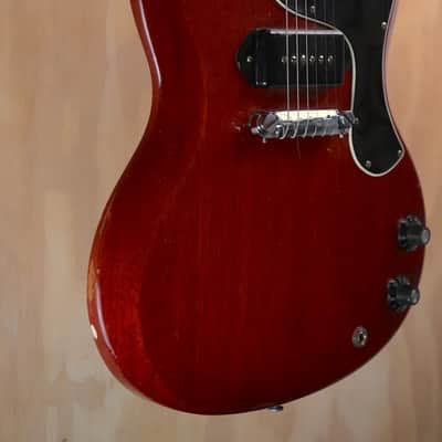 1964 Gibson SG Junior Cherry Vintage Electric Guitar w/ Lifton Case – Very Good image 2