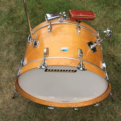 Ludwig 3-ply 1971 Thermogloss Drum Kit 26x14, 14x10, 18x16 image 4